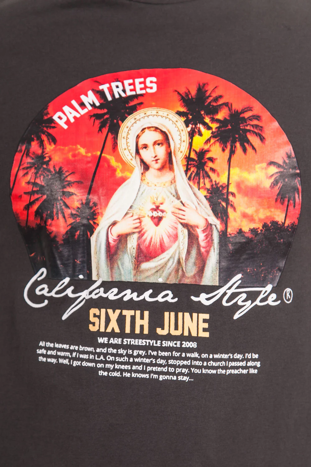T-Shirt california style noir - Image 4