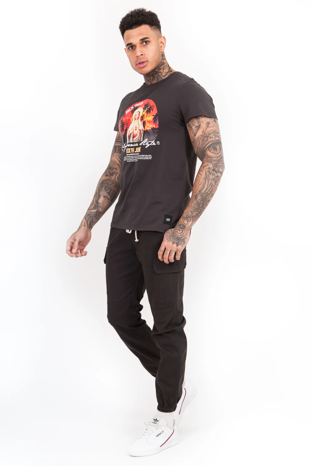 T-Shirt california style noir - Image 5