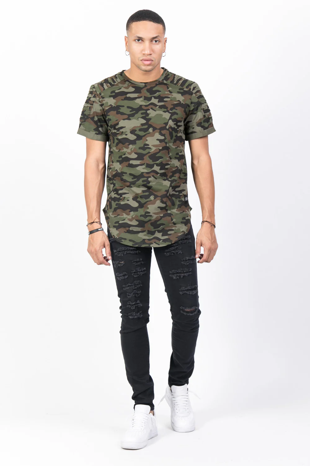 T-shirt camouflage biker vert - Image 2