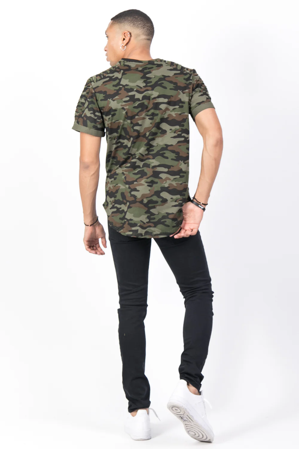 T-shirt camouflage biker vert - Image 3