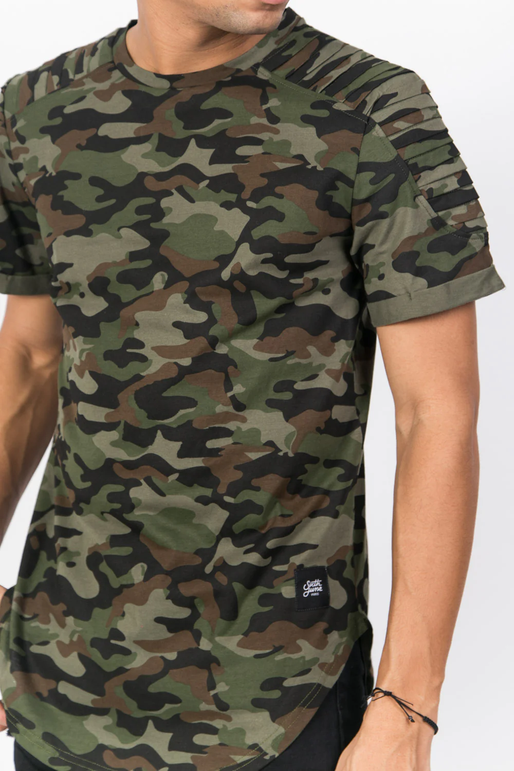 T-shirt camouflage biker vert - Image 5