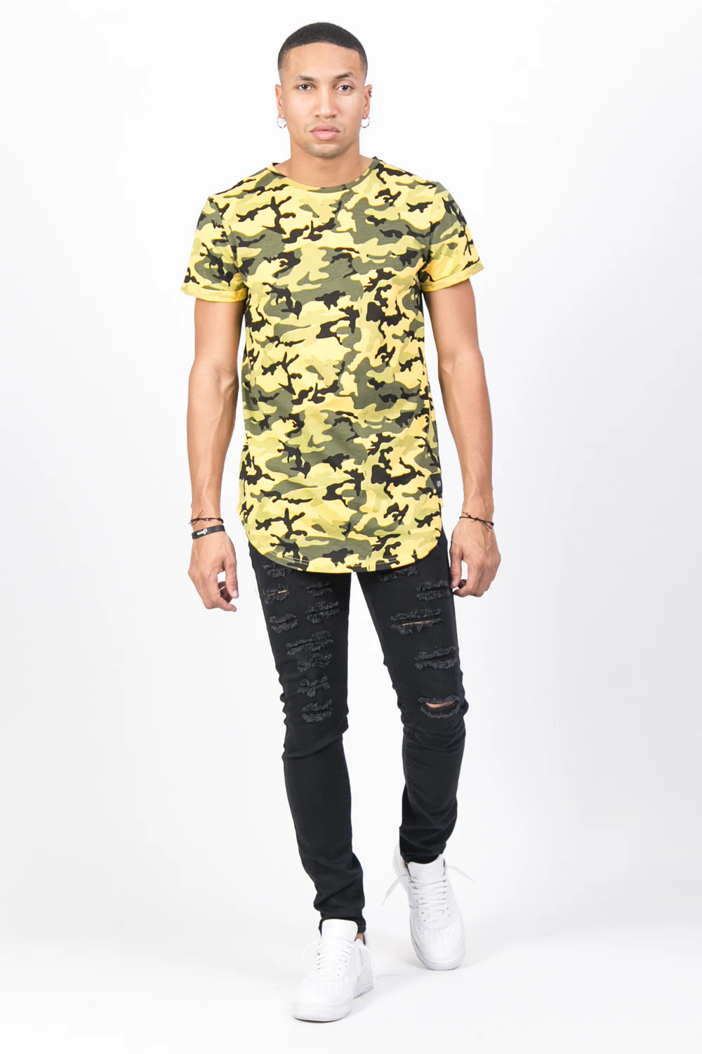 T-shirt camouflage jaune - Image 2