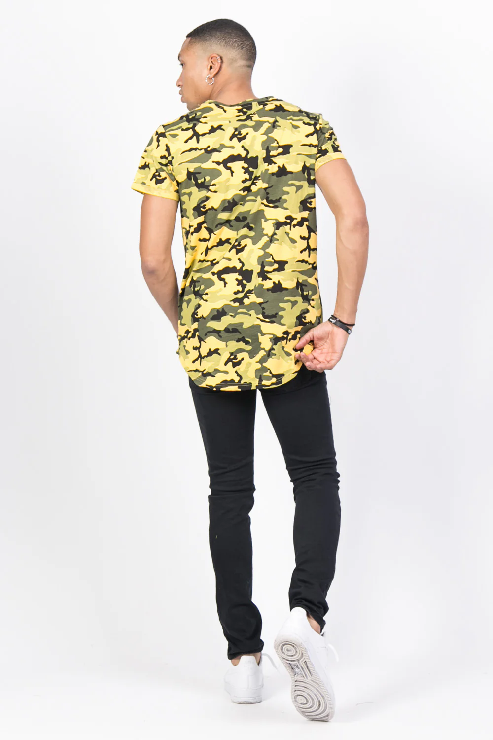 T-shirt camouflage jaune - Image 3