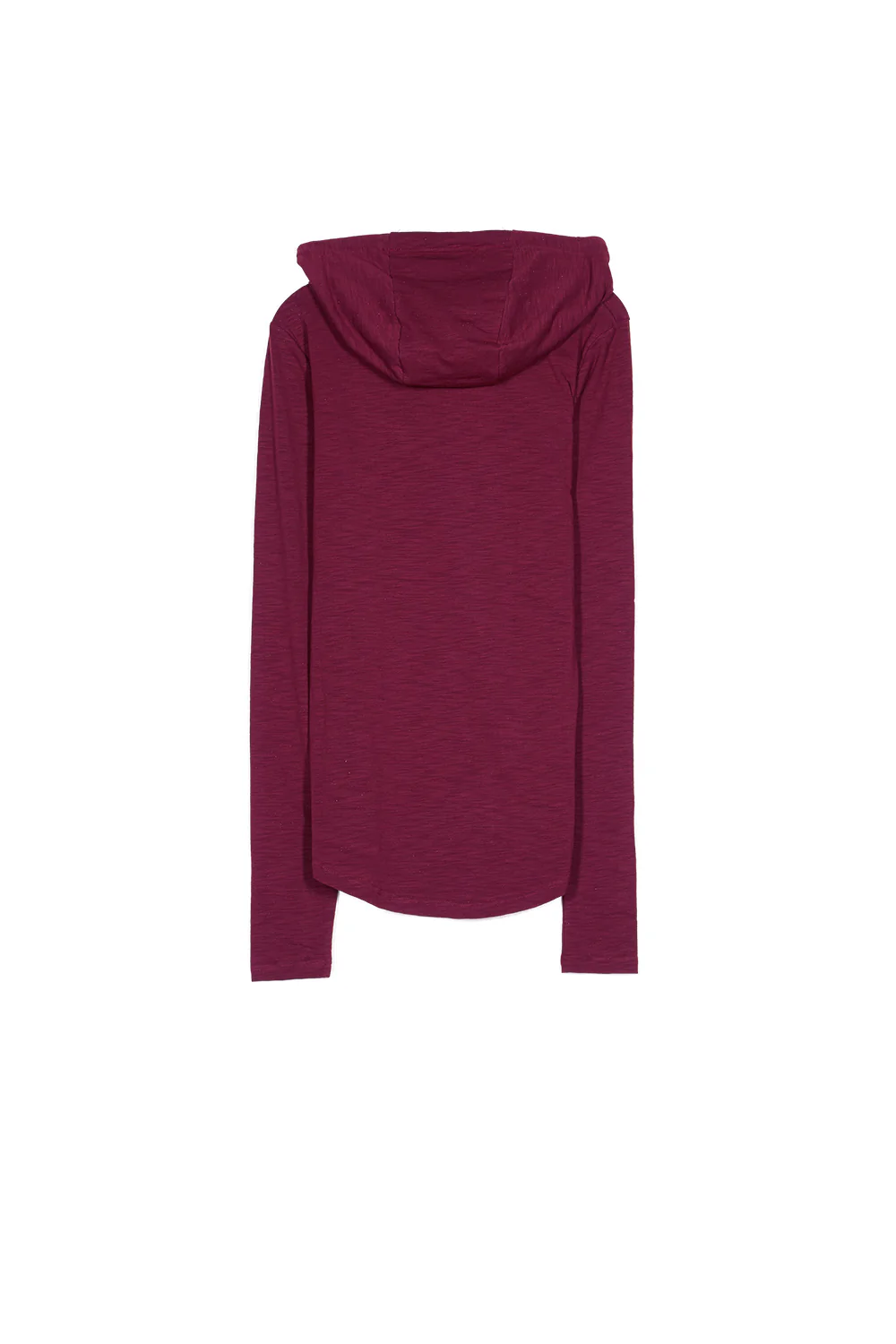 T-shirt capuche moulant logo bordeaux - Image 5