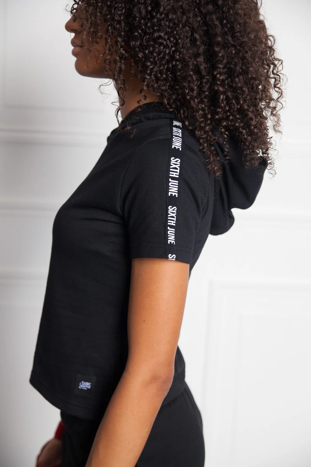 T-shirt capuche Sport noir W2402WTO - Image 4