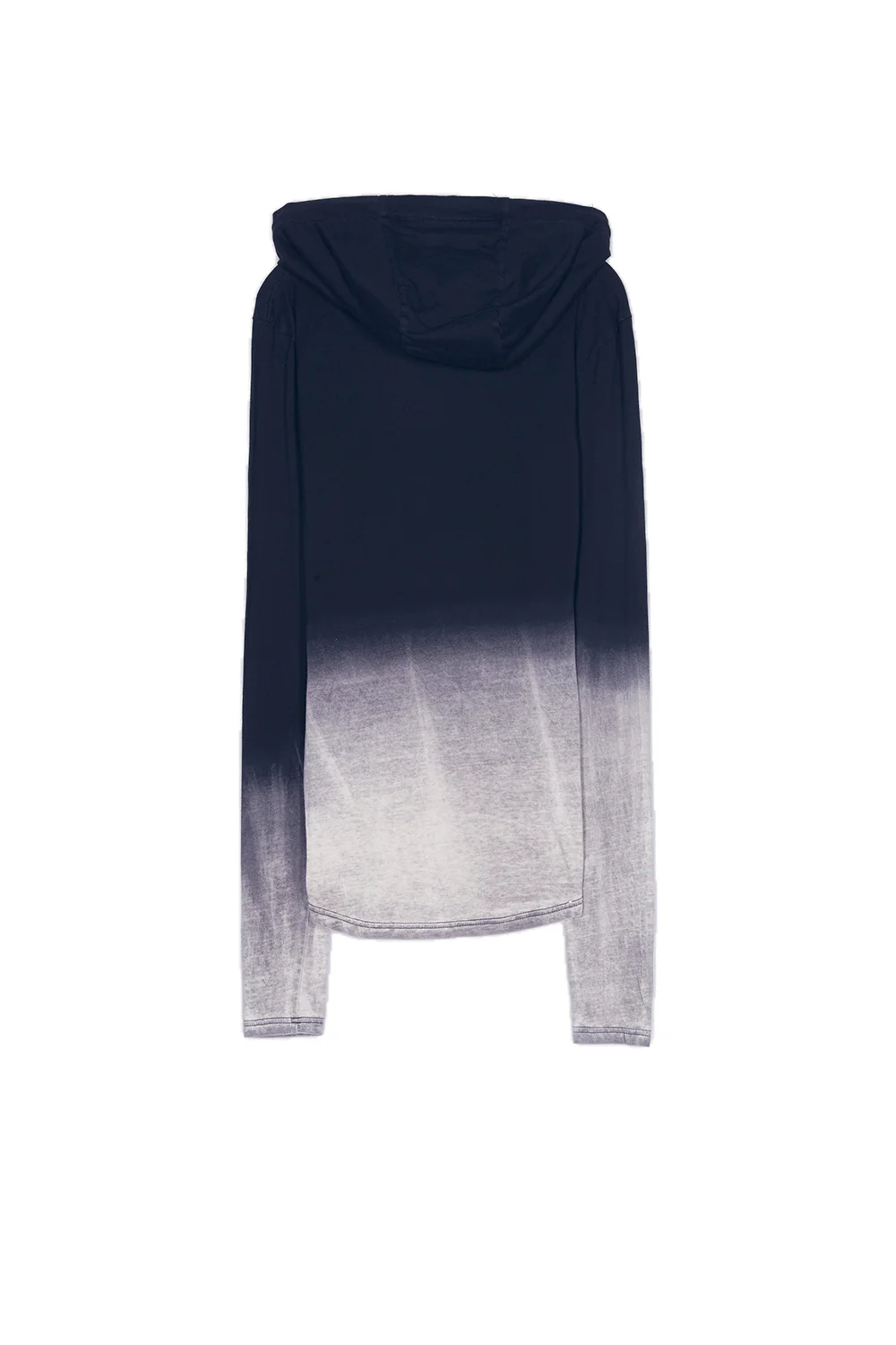 T-shirt capuche tie dye Paris GPS bleu blanc - Image 7