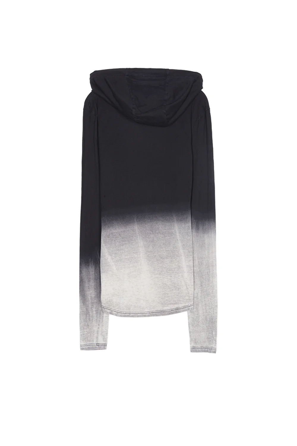 T-shirt capuche tie dye Paris GPS noir blanc - Image 6