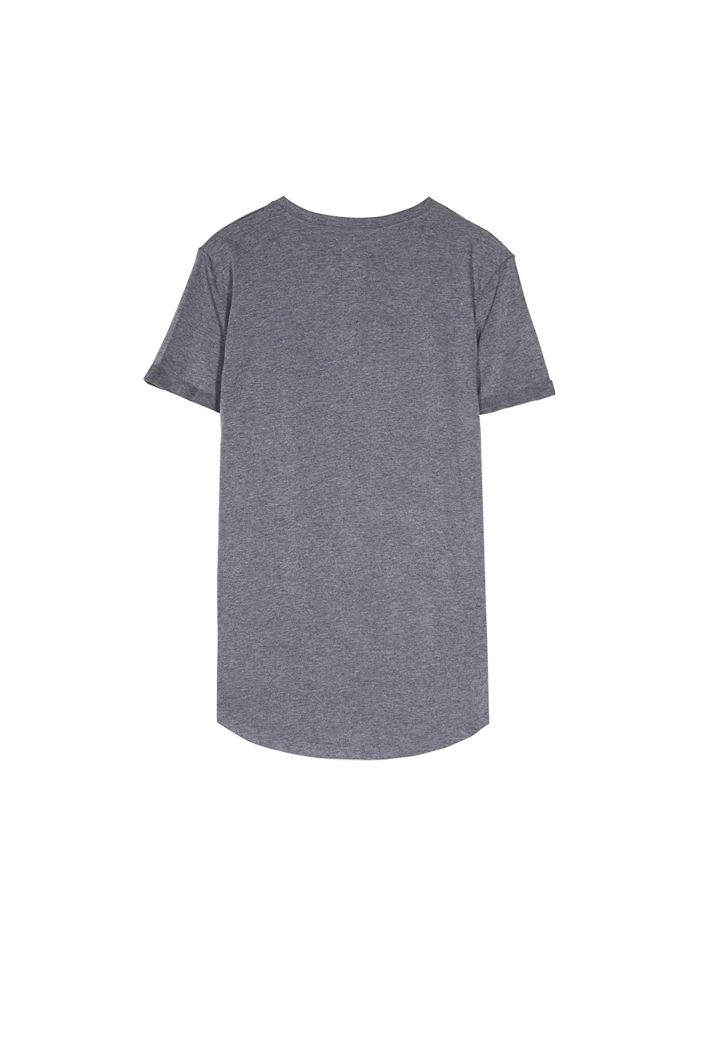T-shirt col tunisien ajusté gris - Image 6