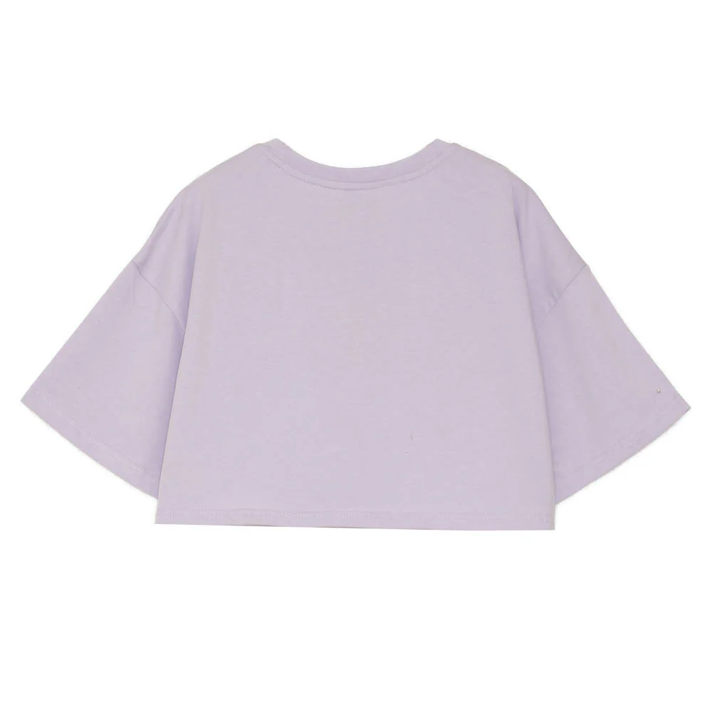 T-shirt court cordons Mauve - Image 7