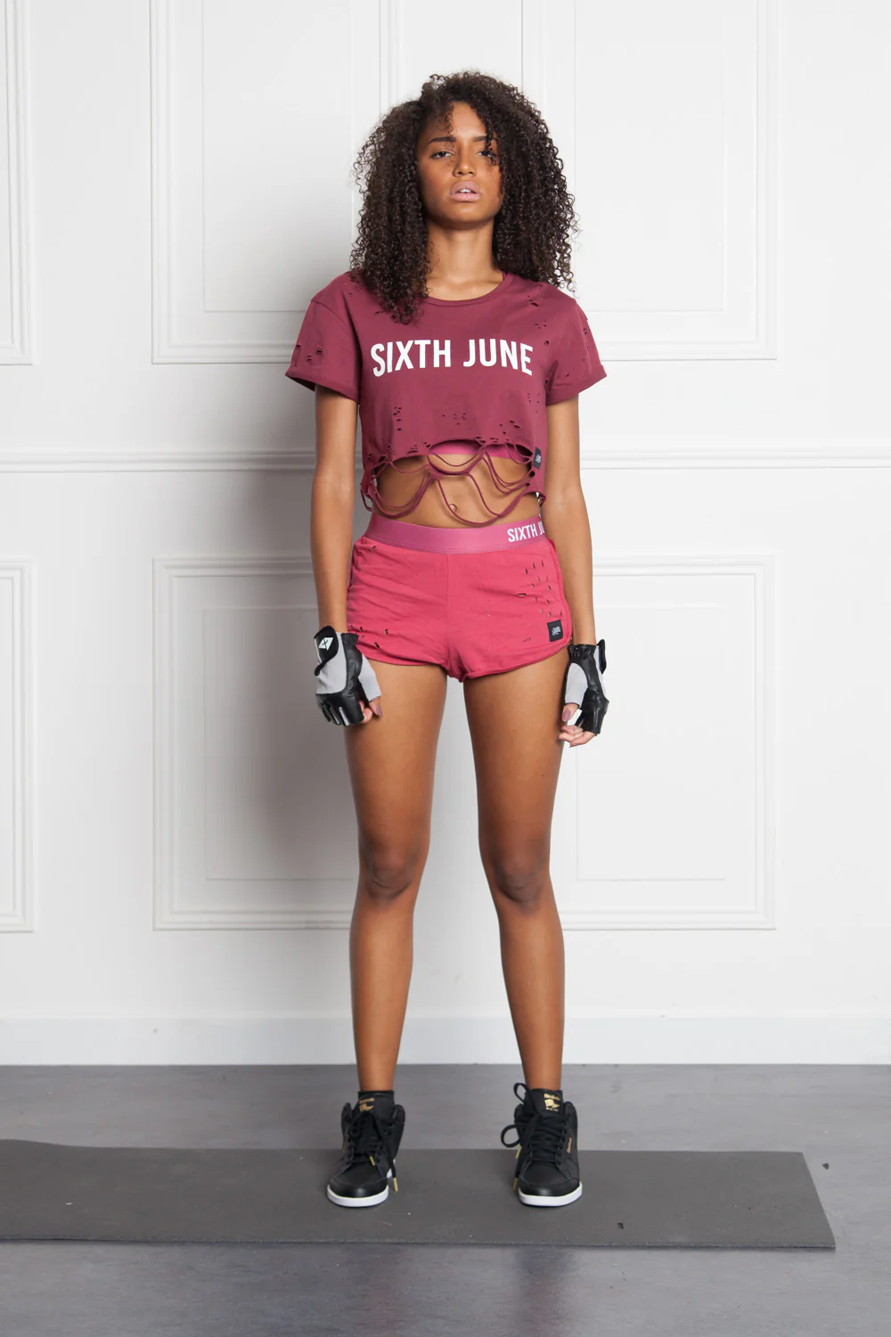 T-shirt court destroy Sport bordeaux W2408VTO - Image 2
