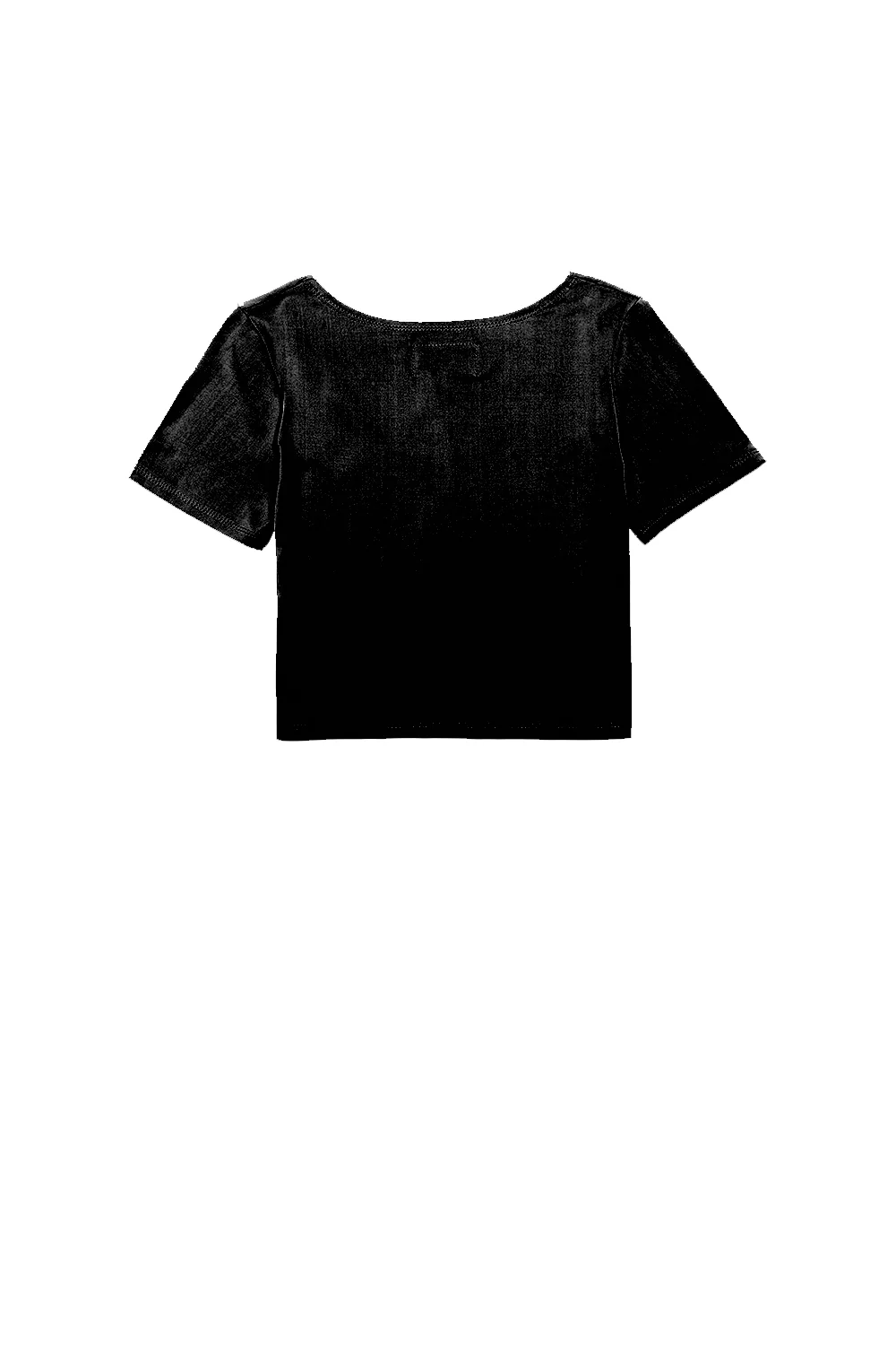 T-shirt court logo Sport noir W2401VTO - Image 6