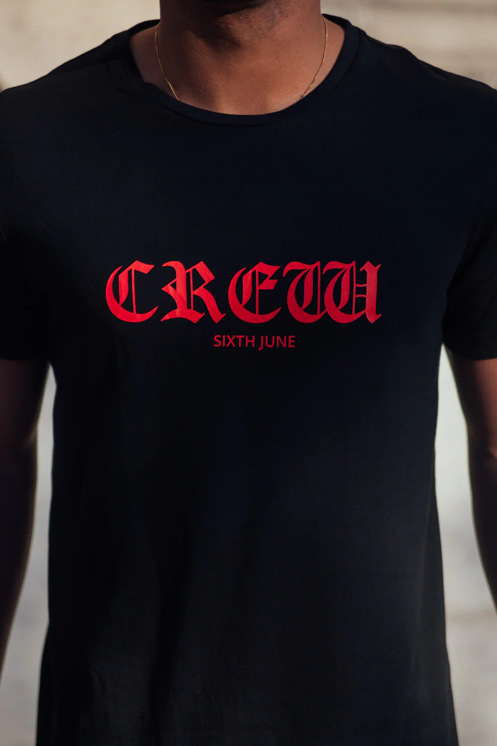 T-shirt crew noir M2418VTS - Image 3
