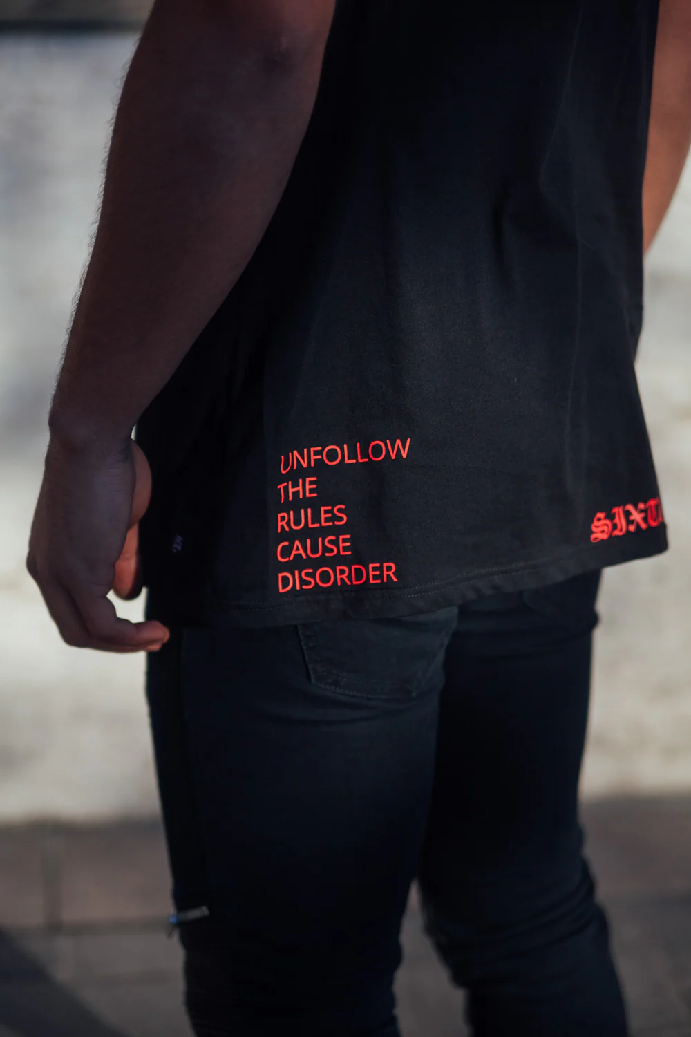 T-shirt crew noir M2418VTS - Image 5