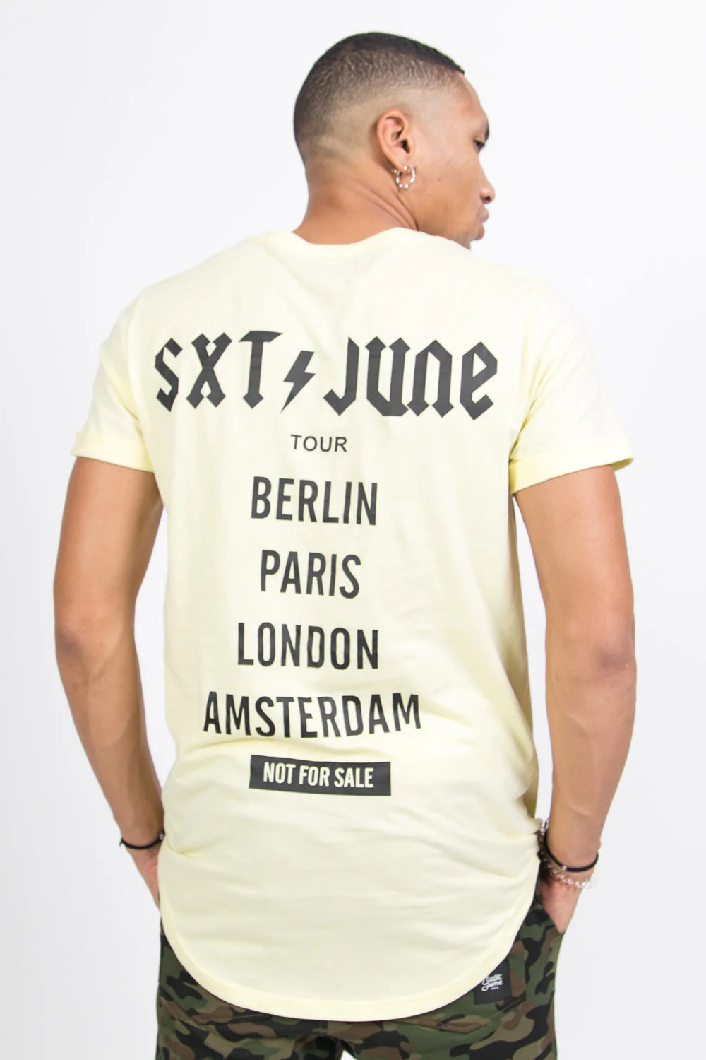T-shirt crew tour jaune - Image 5