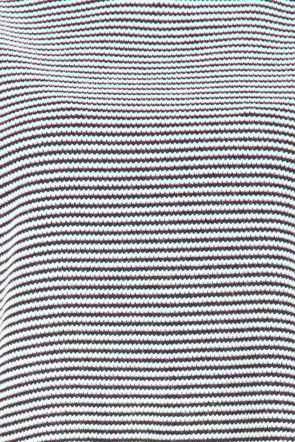 T-shirt crop Femme rayures blanc noir 1044V - Image 4