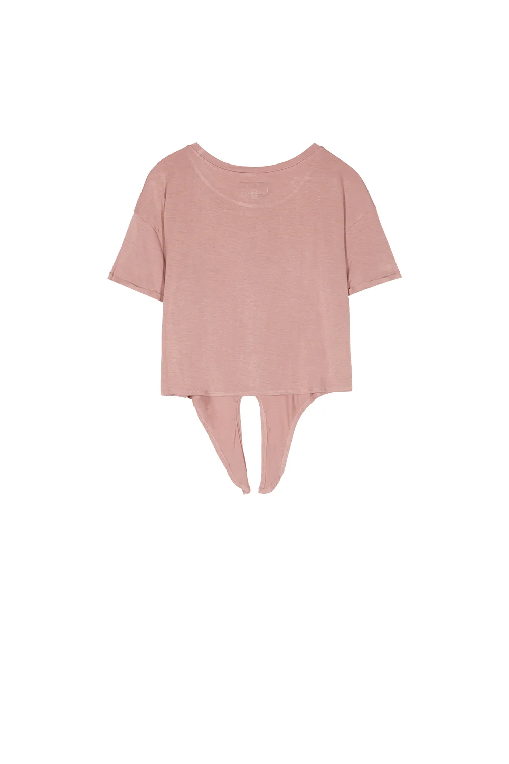 T-shirt crop top noeud beige - Image 8
