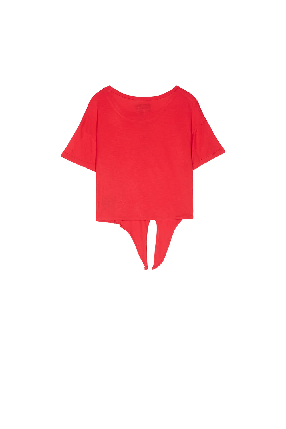 T-shirt crop top noeud rouge - Image 7