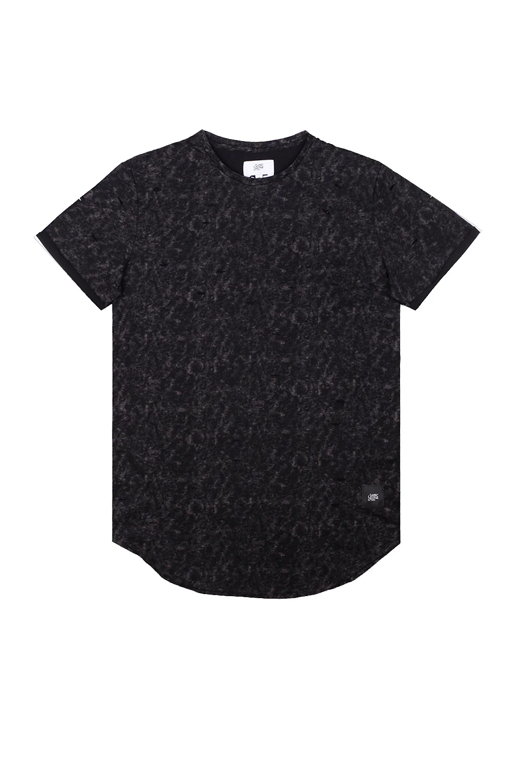 T-shirt délavé Acid wash noir M2137PTL