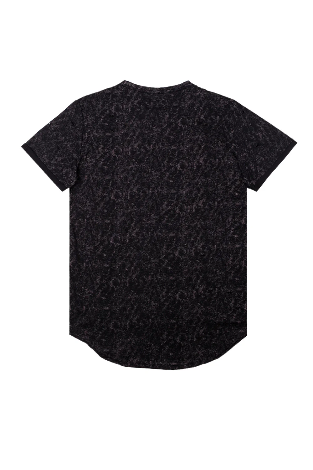T-shirt délavé Acid wash noir M2137PTL - Image 5