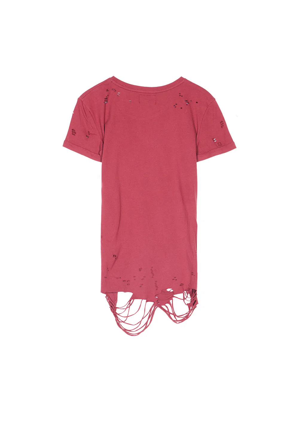 T-shirt destroy bordeaux - Image 7