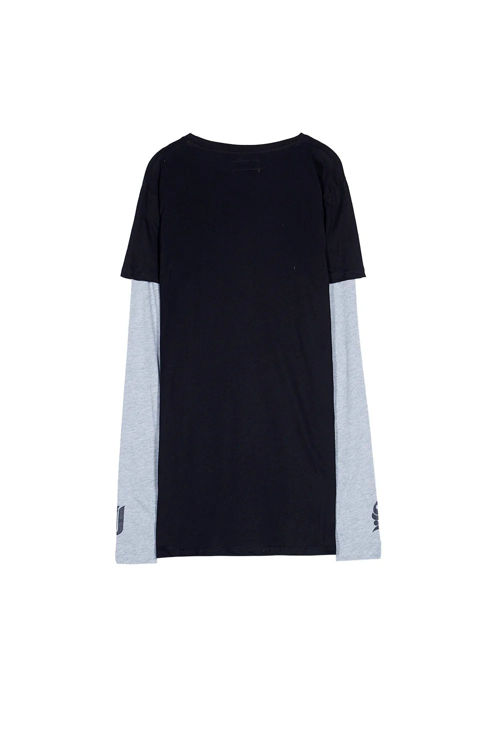 T-shirt doubles manches gothique noir - Image 5