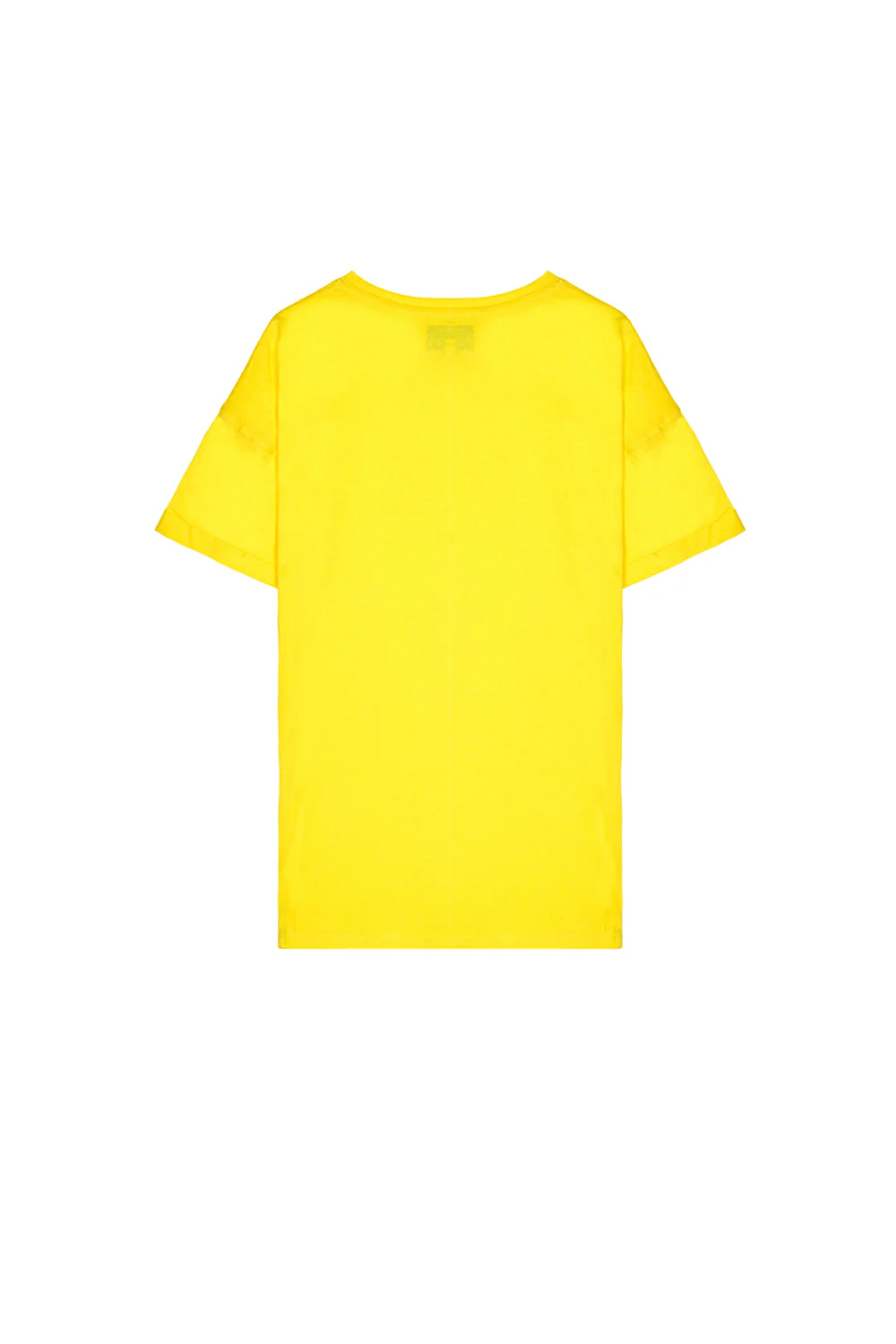 T-shirt épaules tombantes jaune - Image 4