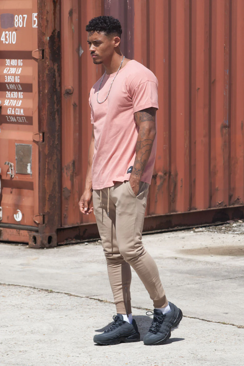 T-shirt épaules tombantes rose - Image 3