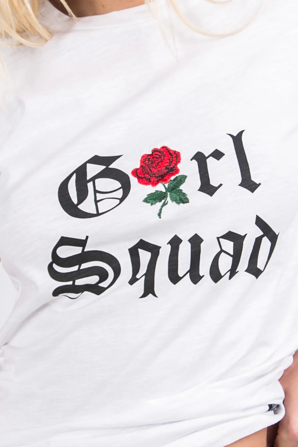T-shirt Girl squad blanc - Image 6
