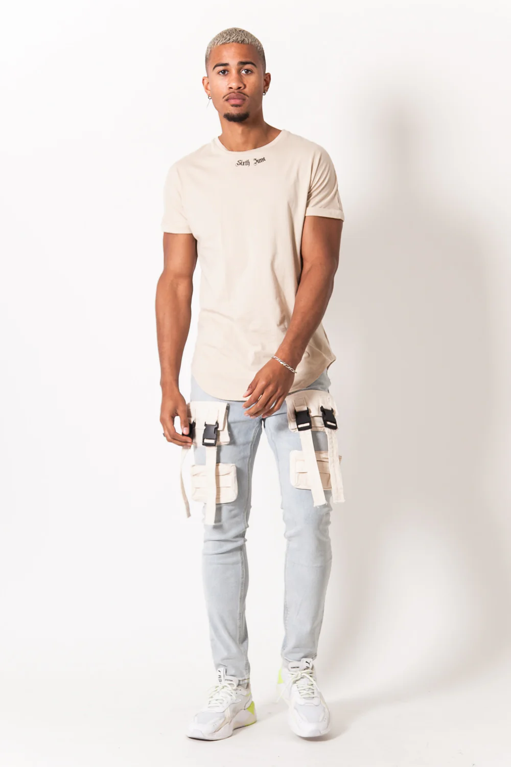 T-shirt gothique imprimé beige - Image 6
