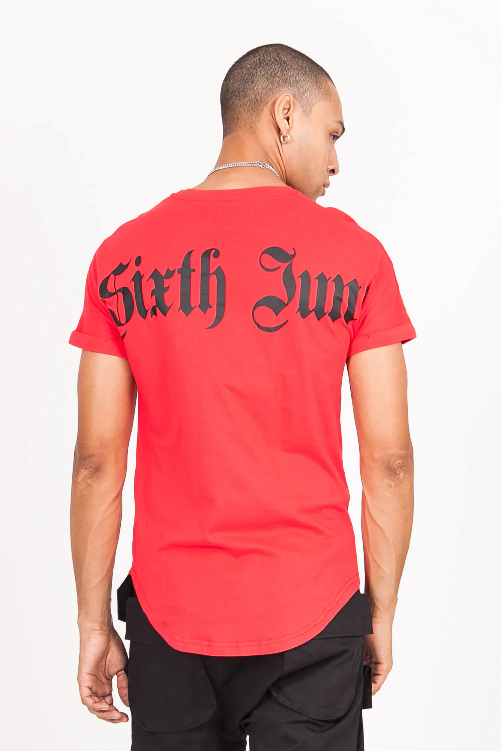 T-shirt gothique imprimé rouge - Image 6