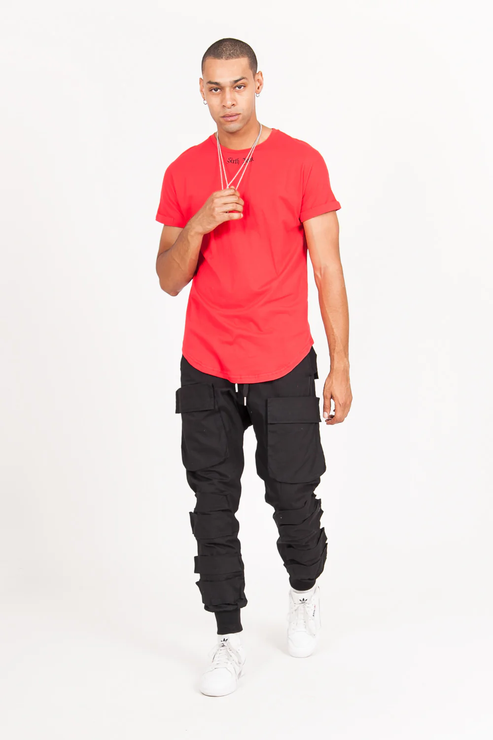 T-shirt gothique imprimé rouge - Image 7