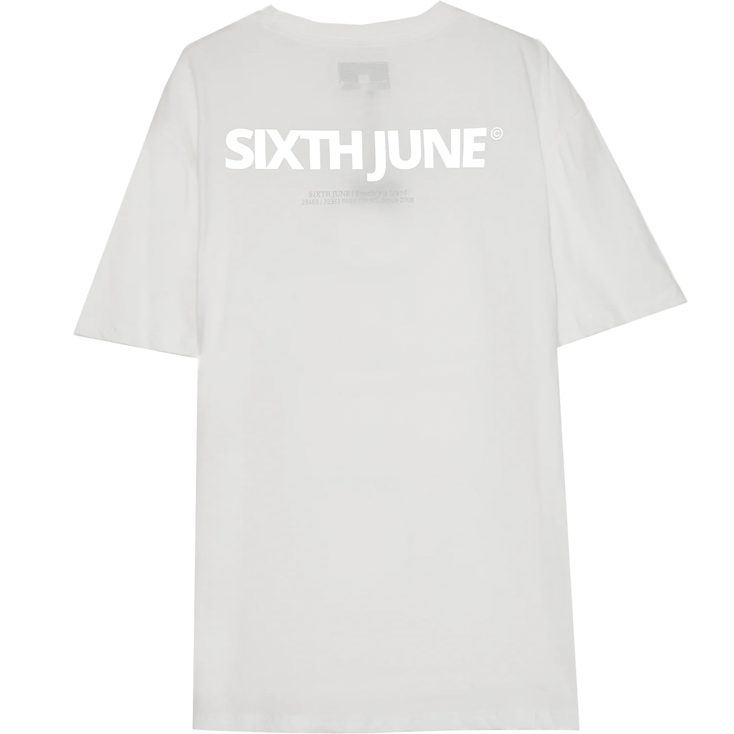 T-shirt réfléchissant grande poche blanc - Image 10