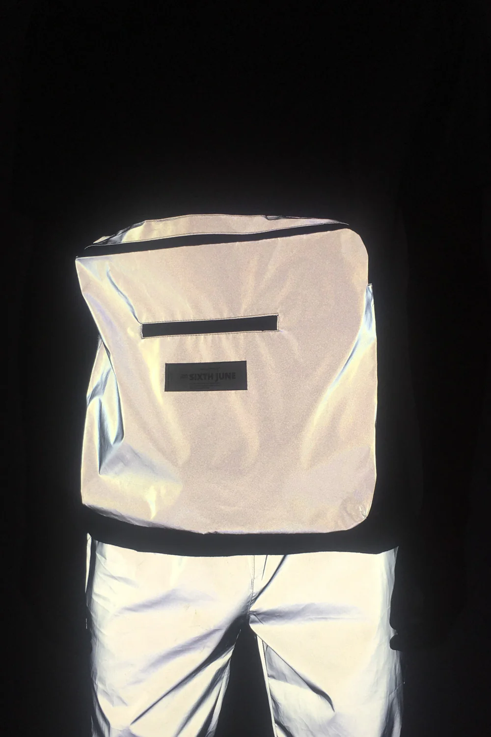 T-shirt réfléchissant grande poche gris - Image 3