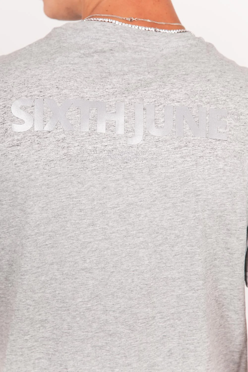 T-shirt réfléchissant grande poche gris - Image 6
