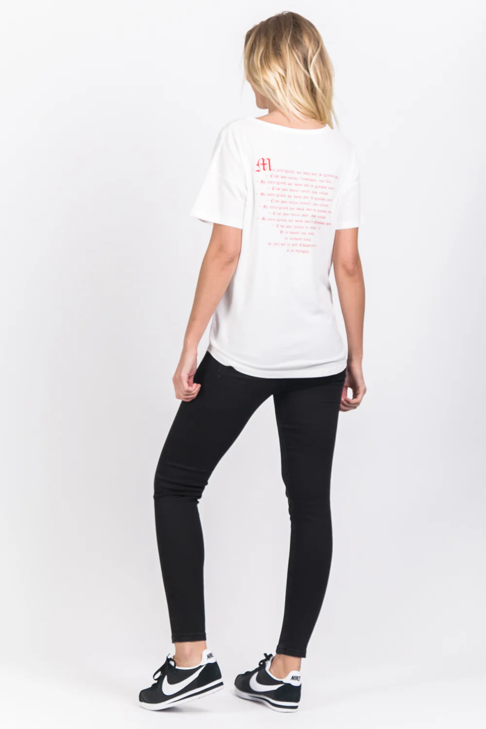 T-shirt chaperon rouge blanc - Image 2