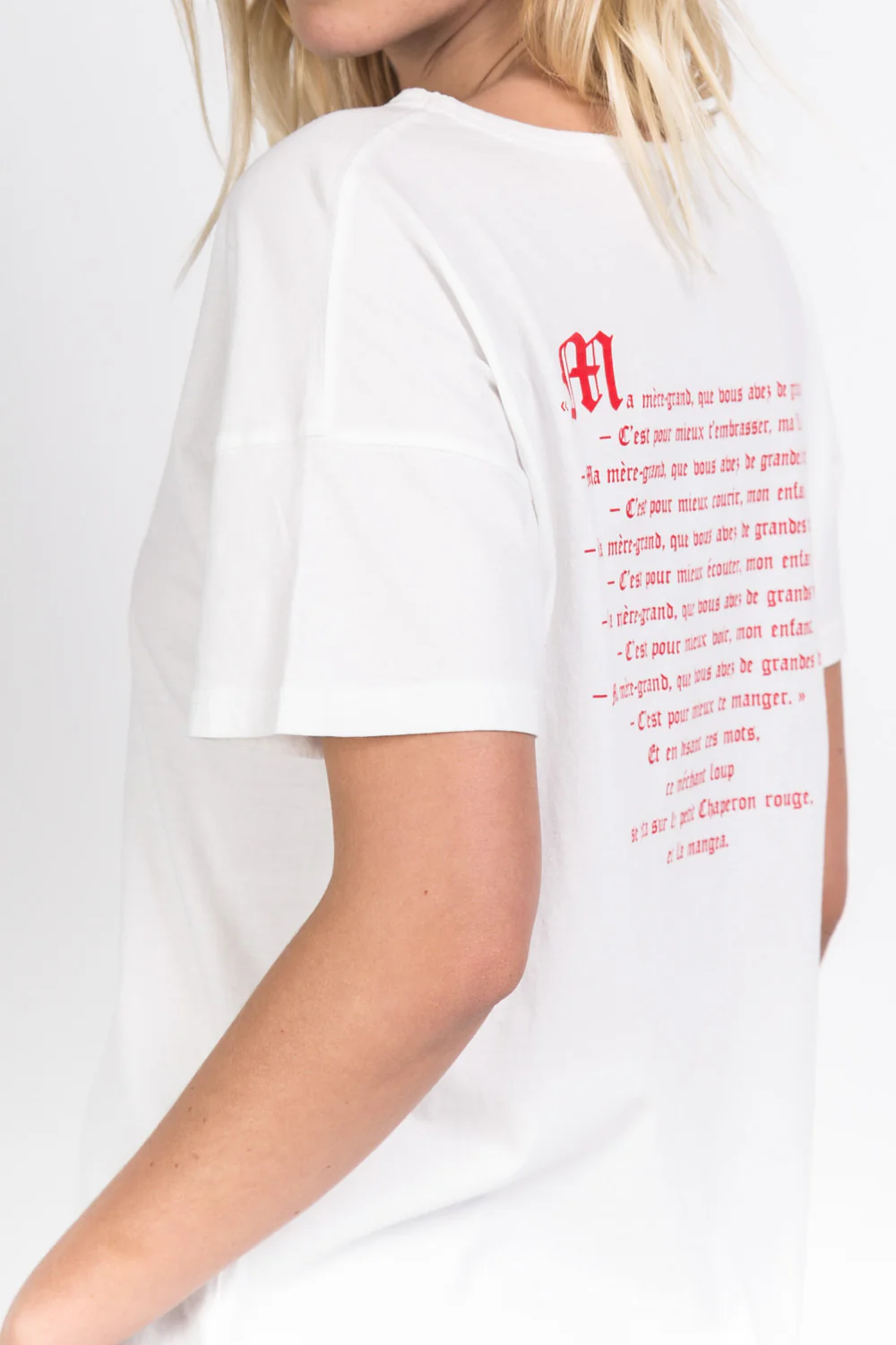 T-shirt chaperon rouge blanc - Image 6