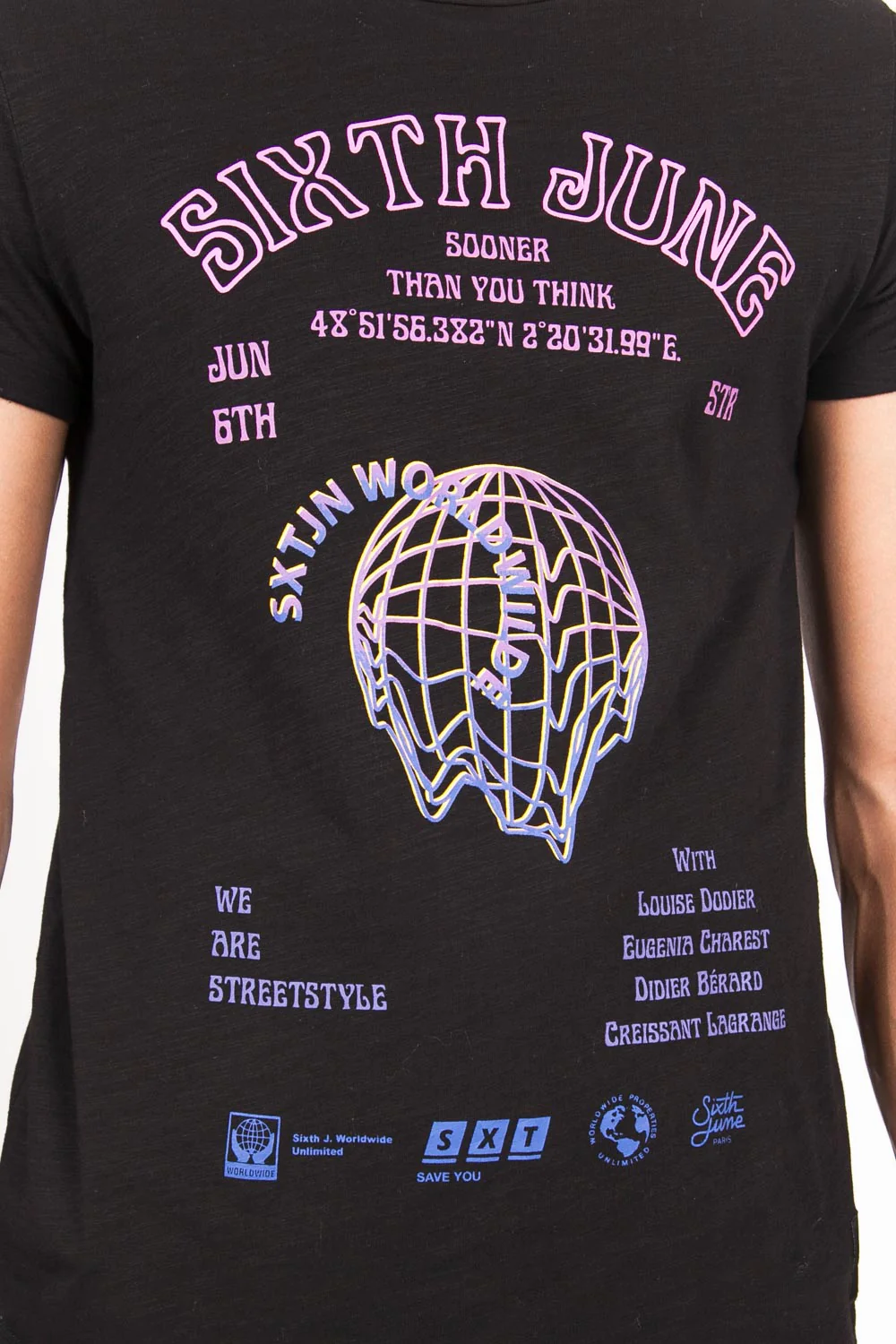 T-shirt hologramme noir - Image 3