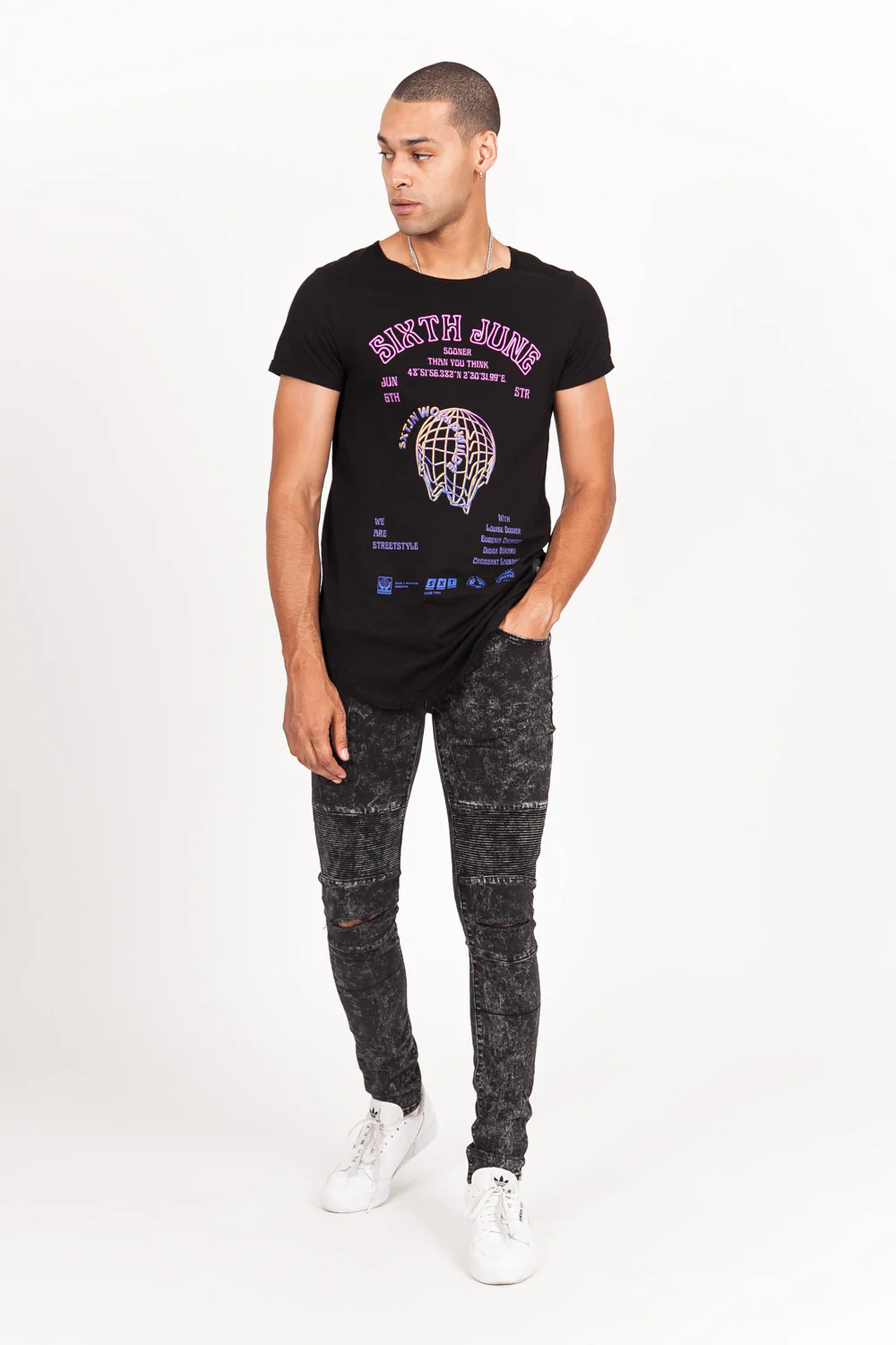 T-shirt hologramme noir - Image 6