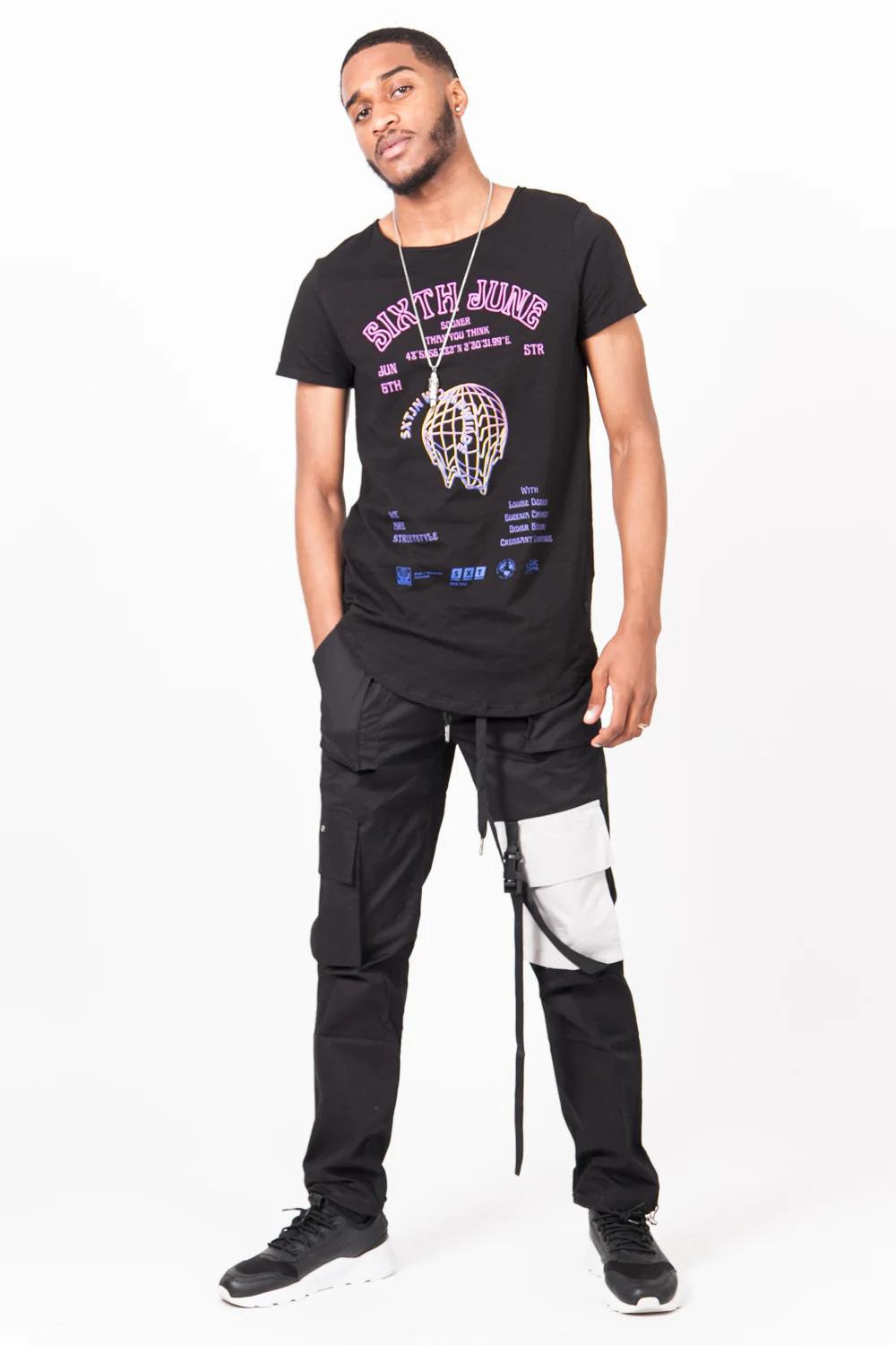 T-shirt hologramme noir - Image 7
