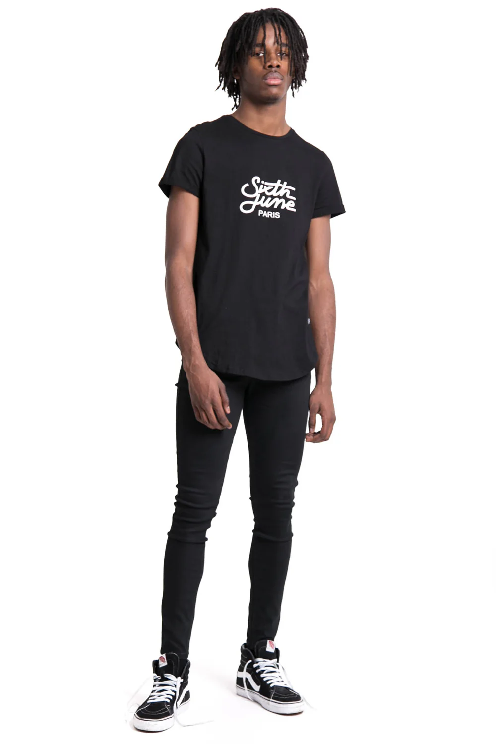 T-shirt imprimé logo noir - Image 3