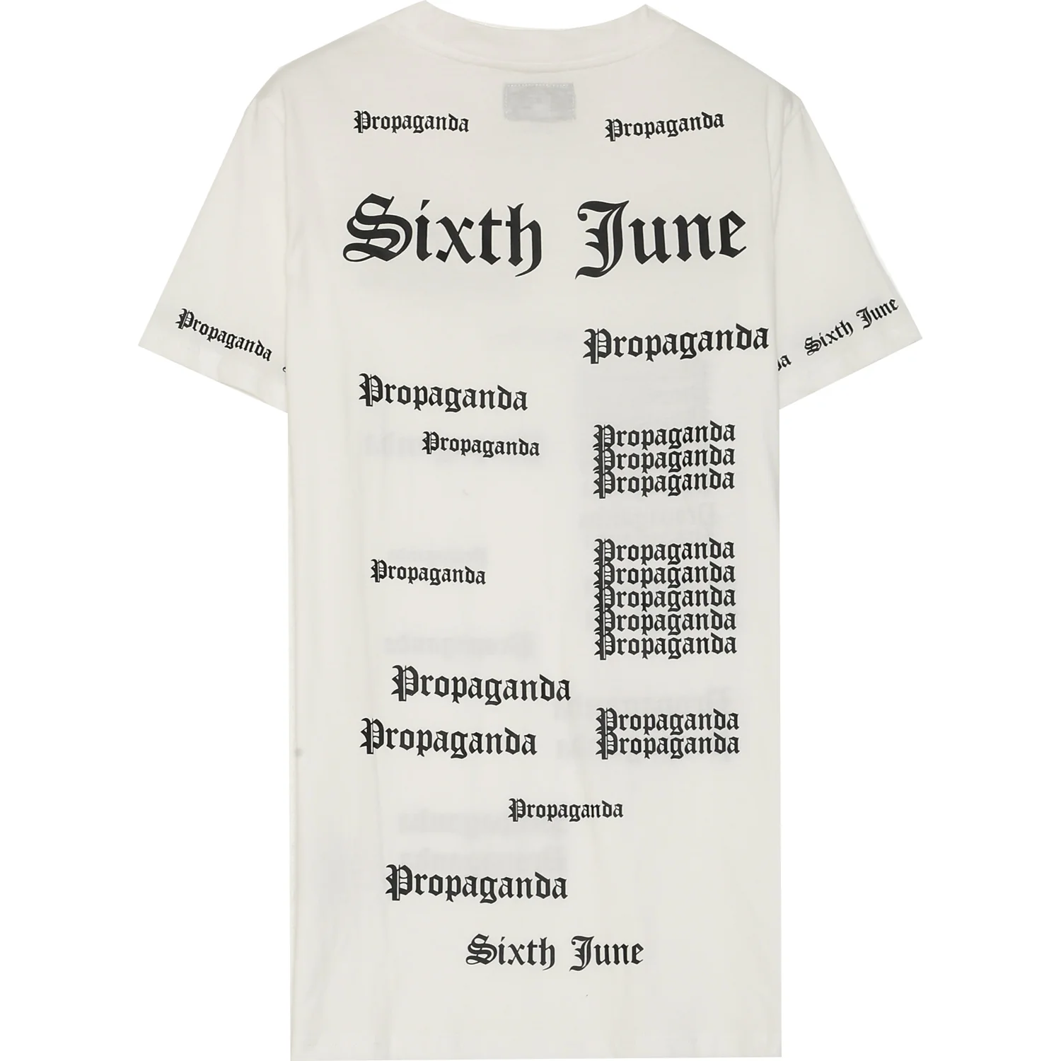 T-shirt imprimé Propaganda gothic blanc - Image 7