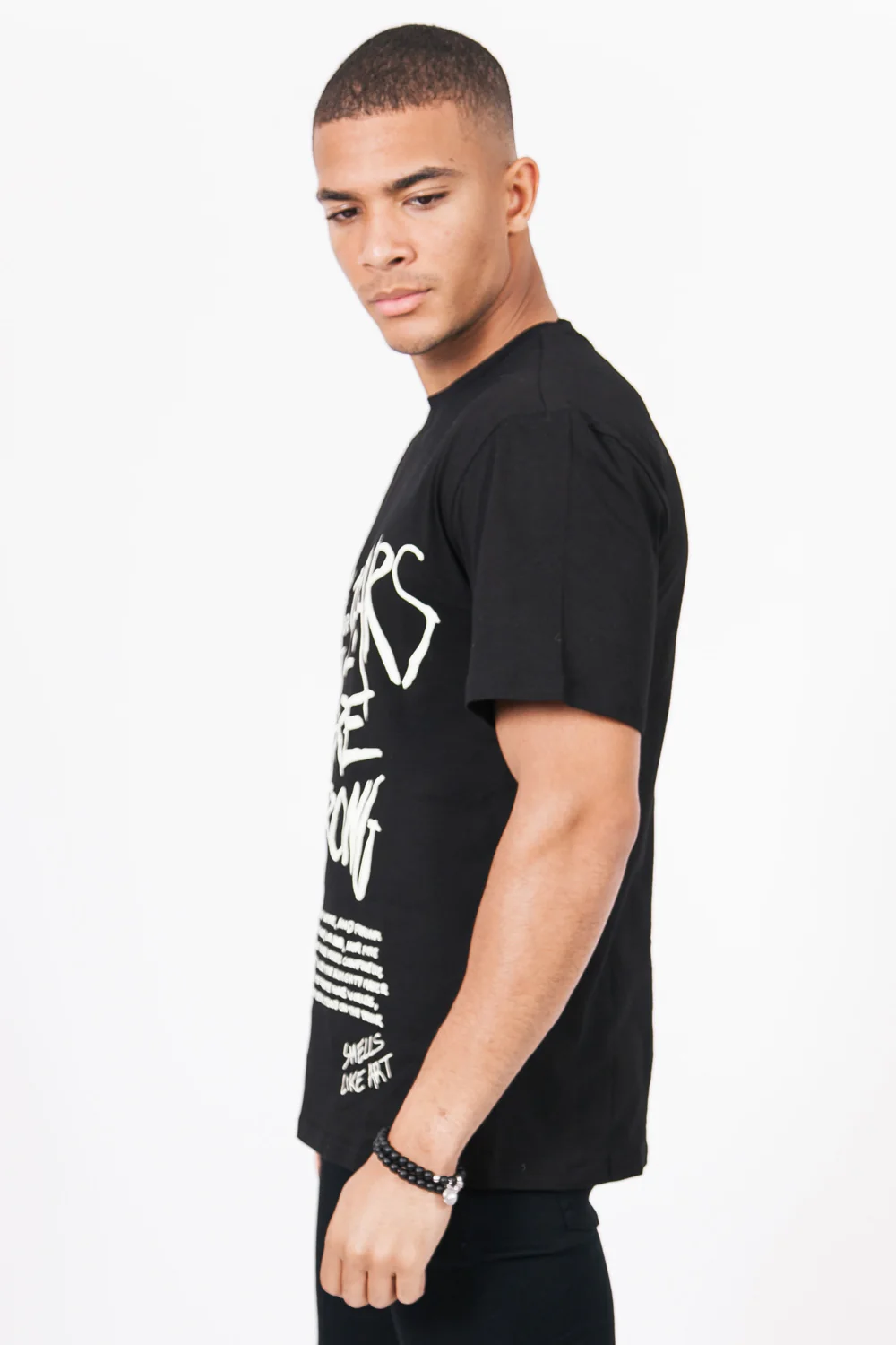 T-Shirt imprimés fluorescents noir - Image 6