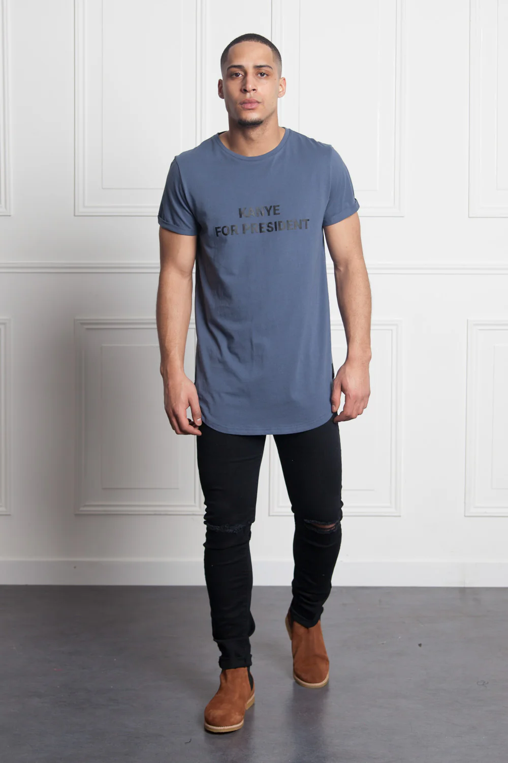 T-shirt Kanye President dark blue M2523VTS - Image 2