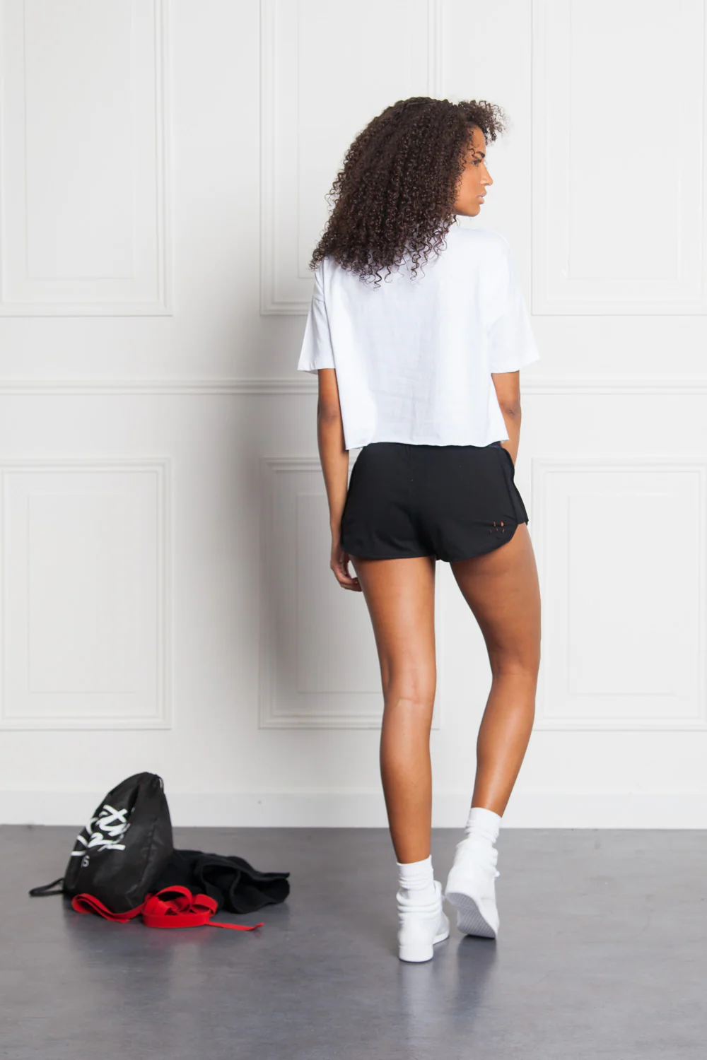 T-shirt large logo Sport blanc W2403KTS - Image 4
