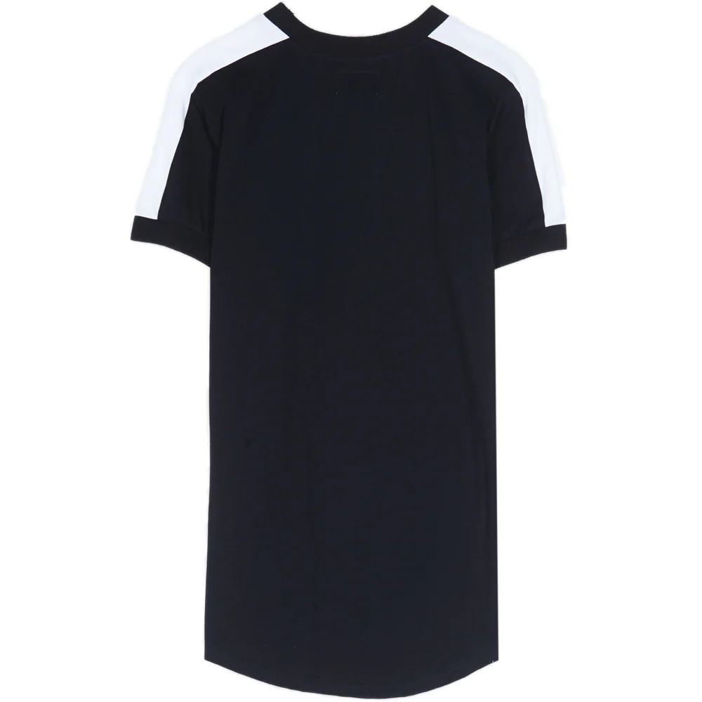T-shirt logo bandes noir blanc - Image 7