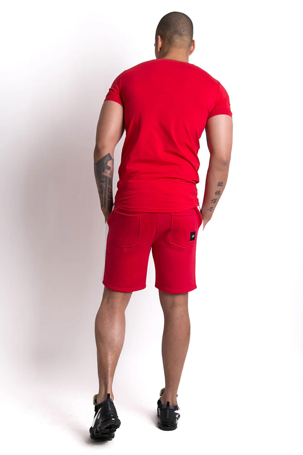 T-shirt logo bandes rouge - Image 4