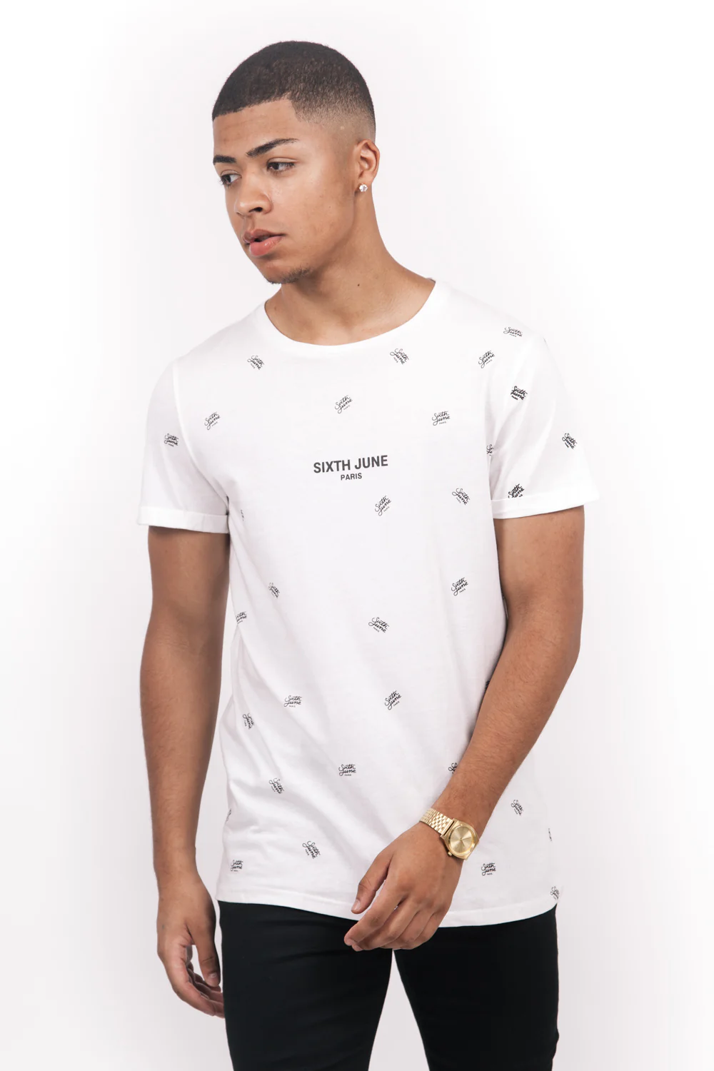 T-shirt logomania blanc - Image 2
