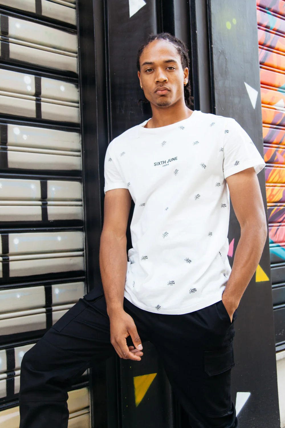 T-shirt logomania blanc - Image 5
