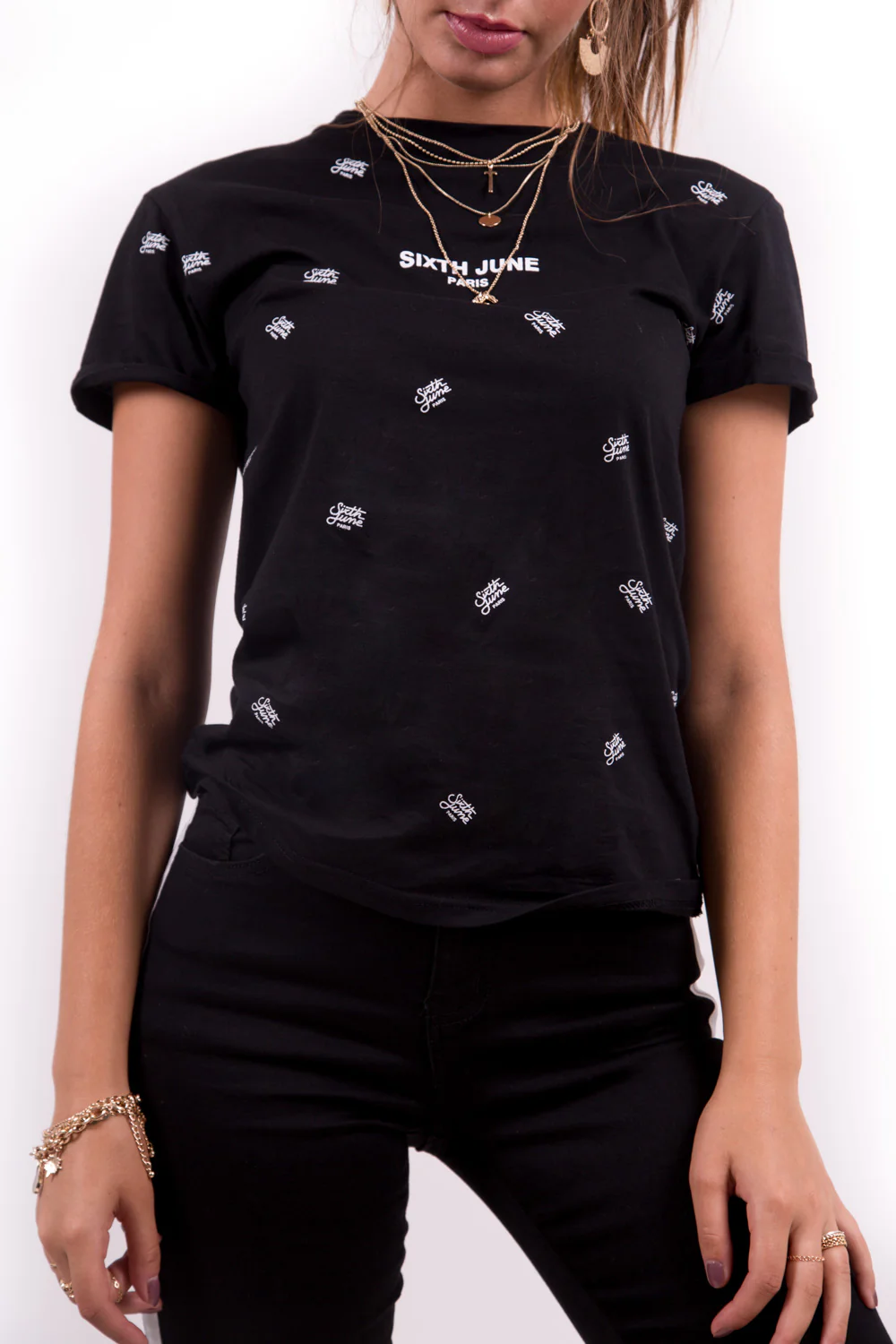 T-shirt logomania noir - Image 4