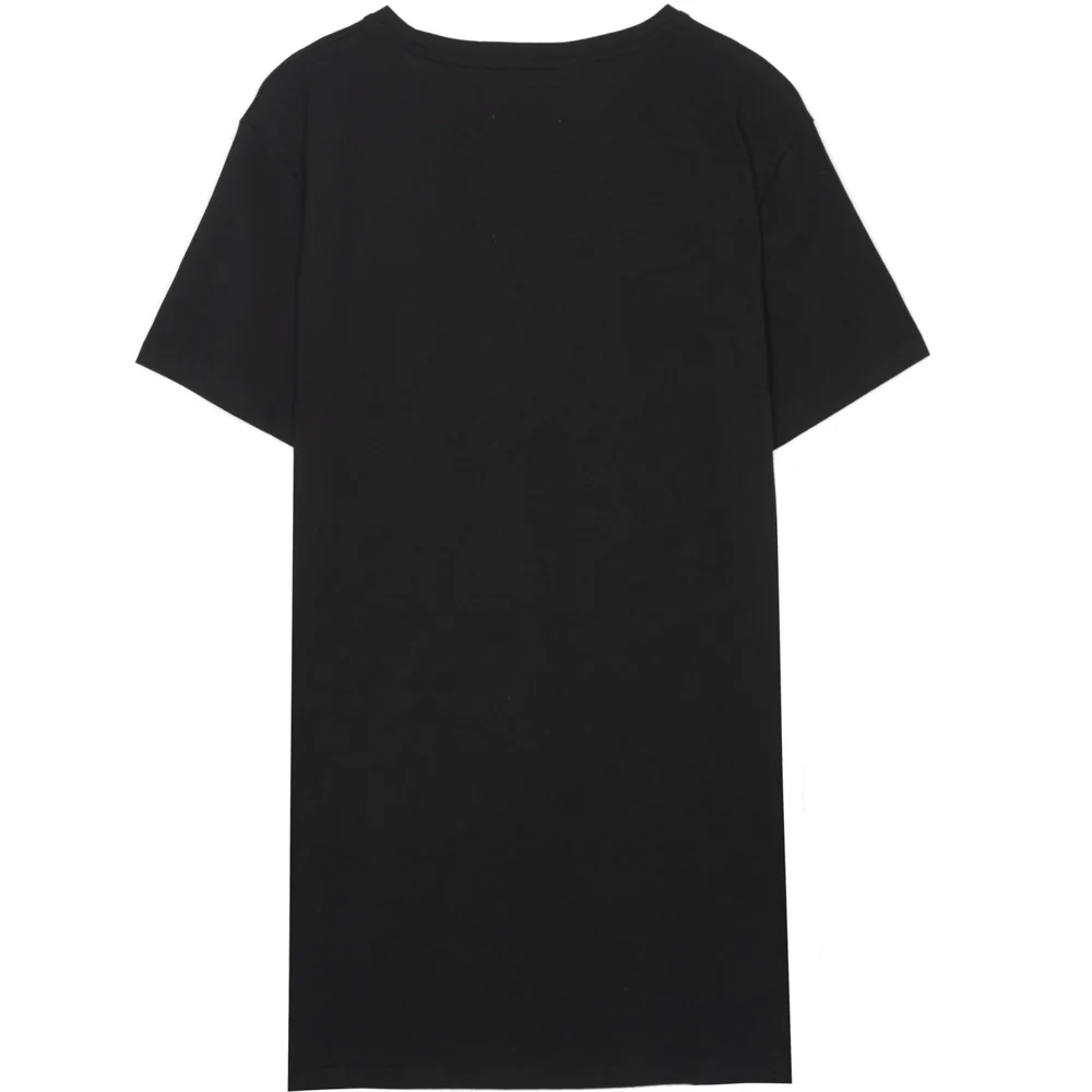 T-shirt long Propaganda fluo noir - Image 6